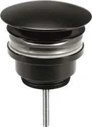 Cara Black Schaftventil 1 1/4", Durchmesser 72 mm, Universal, nicht verschließbar, matt schwarz