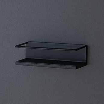 Noir et Neige – Wandkorb mit Sicherheitsbügel, 225×75×100 mm, matt schwarz