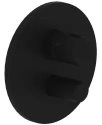 Cara D Black Fertigbauset für Brause-UP-Thermostat