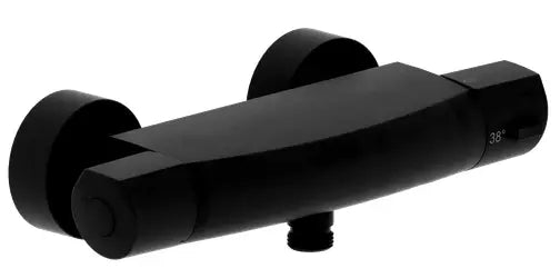Cara D Black AP-Brausethermostat, 1/2" matt schwarz