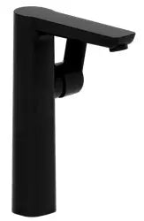 Cara D Black Einhebel-Waschtischmischer mit Push-Open, Hebel seitlich, matt schwarz