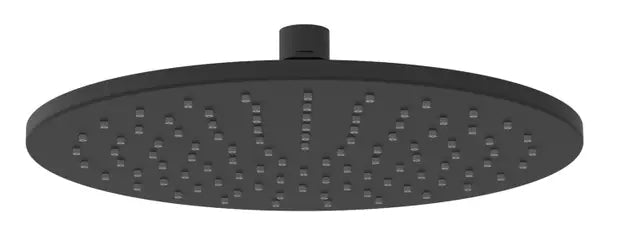 Cara Black Kopfbrause 1/2",rund,250x250 mm,H:8mm,Antik.,m.Kugelgel.,matt schwarz
