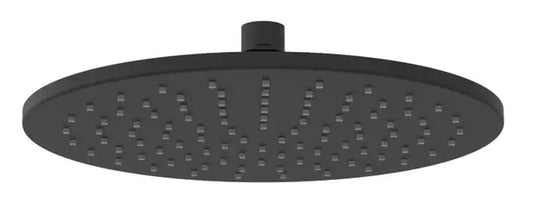 Cara Black Kopfbrause 1/2",rund,250x250 mm,H:8mm,Antik.,m.Kugelgel.,matt schwarz