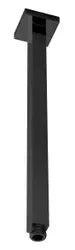 Cara Black Deckenanschluss 1/2" eckig  Länge 125 mm, matt schwarz