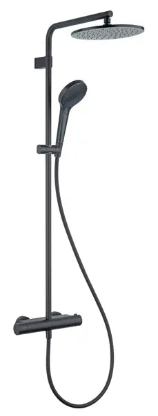 Cara Black Duschsystem mit Thermostat