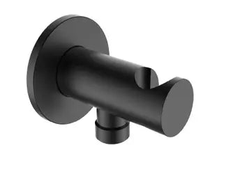 Cara Black Wandauslassbogen, rund, mit Brausehalter