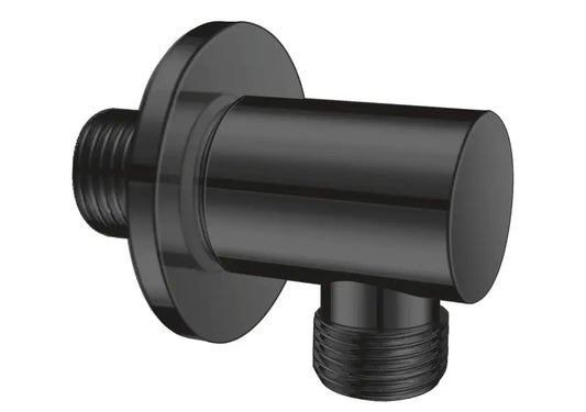 Cara Black Wandanschlussbogen 1/2", ohne Brausehalter, rund, matt schwarz